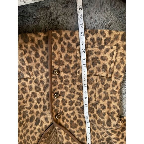 Talbots wool‎ leopard print blazer medium - Picture 4 of 9